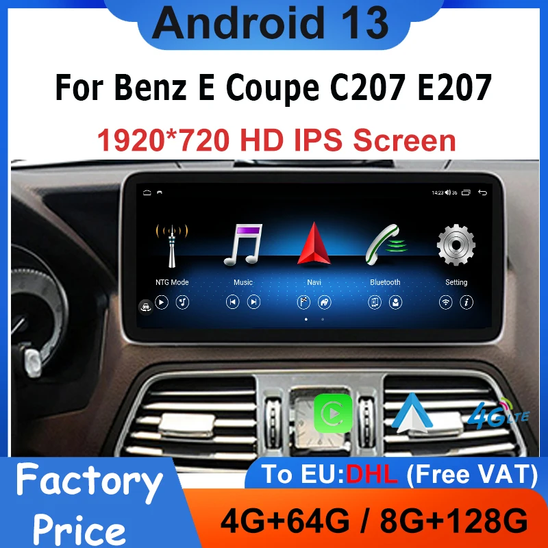 Factory Price GPS Navigation For Mercedes Benz E Coupe C207 A207 Android13 Carplay AUTO Car Video Player Multimedia Radio Stereo
Factory Price GPS Navigation For Mercedes Benz E Coupe C207 A207 Android13 Carplay AUTO Car Video Player Multimedia Radio Stereo