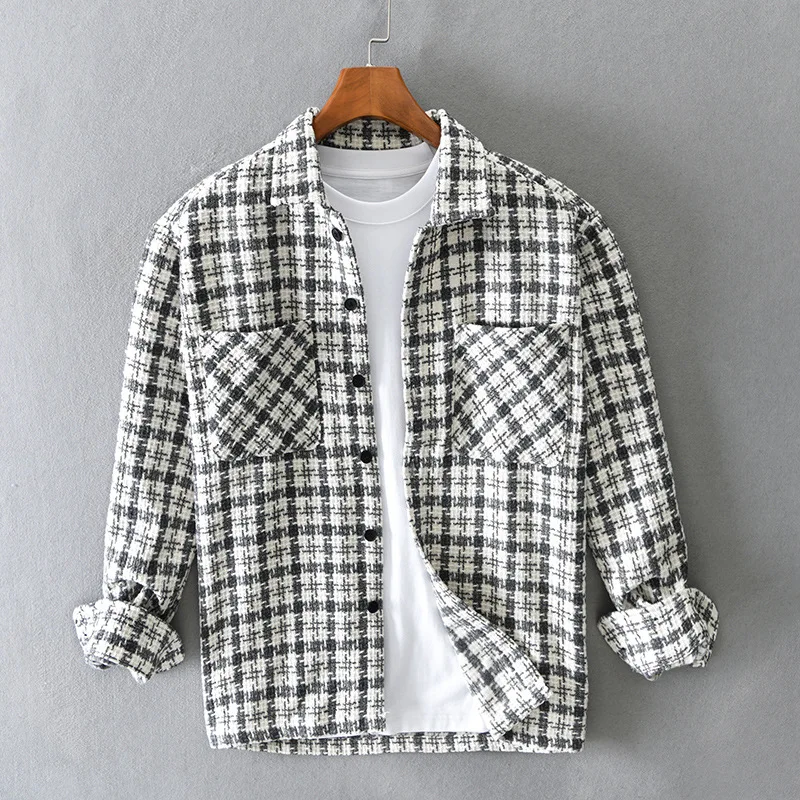 Men Clothing 2023 Spring and Autumn New Men's Plaid Shirt Casual Fashion Long-sleeved Loose Wide Version of The Shirt Coat
Men Clothing 2023 Spring and Autumn New Men's Plaid Shirt Casual Fashion Long-sleeved Loose Wide Version of The Shirt Coat