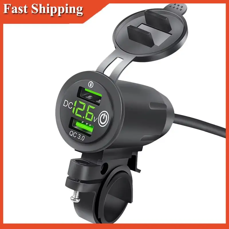 A90E-Rider Handlebar Rack Car Charger Motorcycle Handlebar Charger Motor Handlebar Charger With Voltage Display Green Aperture
A90E-Rider Handlebar Rack Car Charger Motorcycle Handlebar Charger Motor Handlebar Charger With Voltage Display Green Aperture