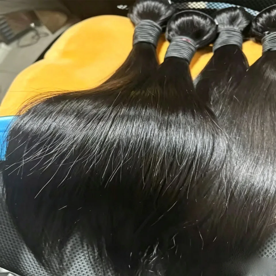 BINF Hair Bone Straight 3/4 Bundles Brazilian Raw 100% Unprocessed Human Hair Wavy Doule Weft Bundles Weave Extensions
BINF Hair Bone Straight 3/4 Bundles Brazilian Raw 100% Unprocessed Human Hair Wavy Doule Weft Bundles Weave Extensions