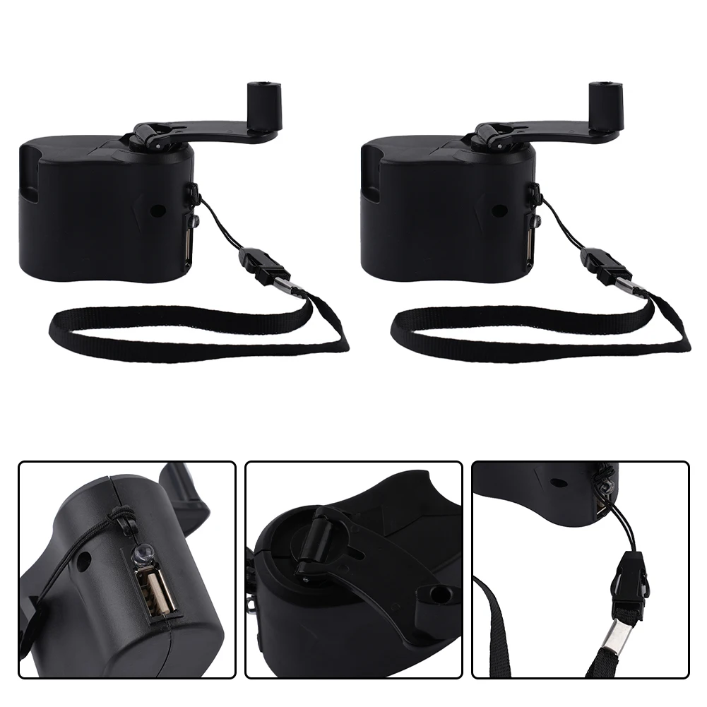 2PCS USB Hand Crank Charger Generator Manual Dynamo Mobile Charge Black Mini Manual Generator For Travel Outdoor Activities
2PCS USB Hand Crank Charger Generator Manual Dynamo Mobile Charge Black Mini Manual Generator For Travel Outdoor Activities