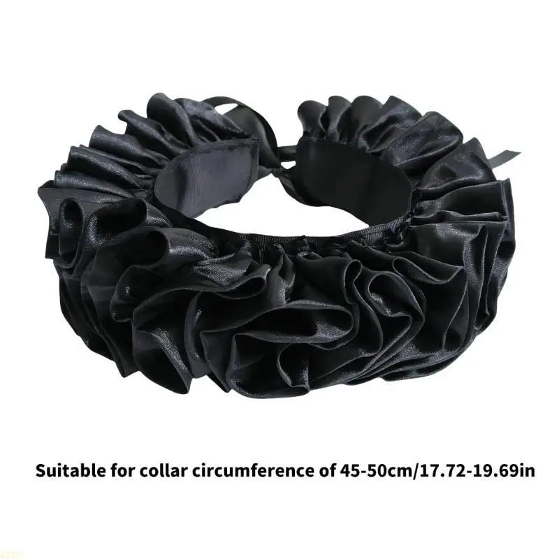 15YC Gothic Neck Ruff for Victorian Renaissances Costume Enthusiasts Ruffled Collar
15YC Gothic Neck Ruff for Victorian Renaissances Costume Enthusiasts Ruffled Collar