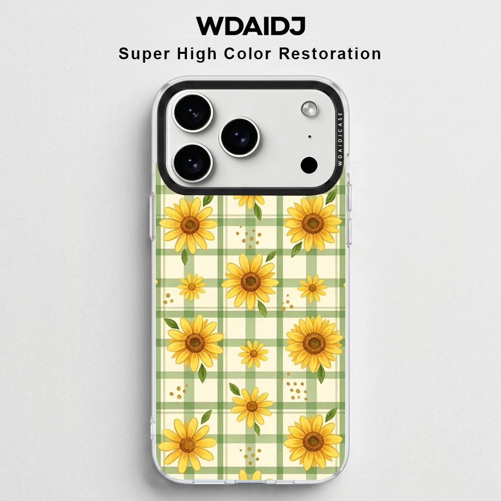 Cheerful Sunflower Print On Green Plaid Background Phone Case For iPhone 17 16 15 14 13 Cottagecore Floral Anti Drop Clear Cover
Cheerful Sunflower Print On Green Plaid Background Phone Case For iPhone 17 16 15 14 13 Cottagecore Floral Anti Drop Clear Cover