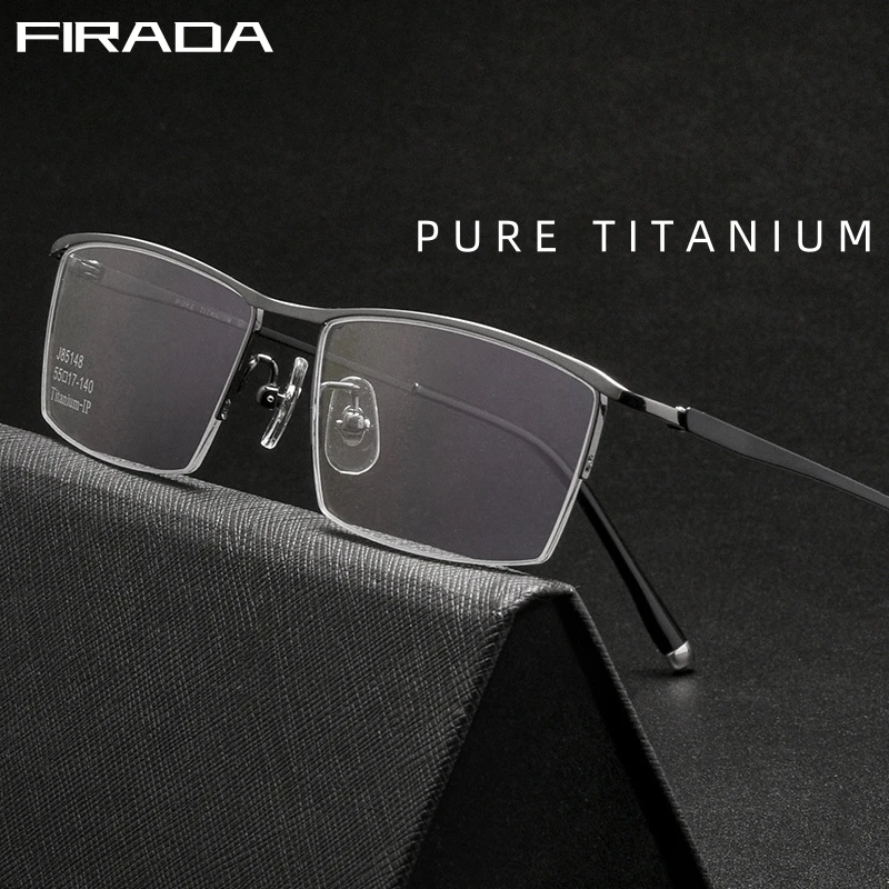 FIRADA Fashion Ultra Light Eyeglasses Vintage Pure Titanium Luxury Eyewear Business Prescription Glasses Frame For Men J85148
FIRADA Fashion Ultra Light Eyeglasses Vintage Pure Titanium Luxury Eyewear Business Prescription Glasses Frame For Men J85148