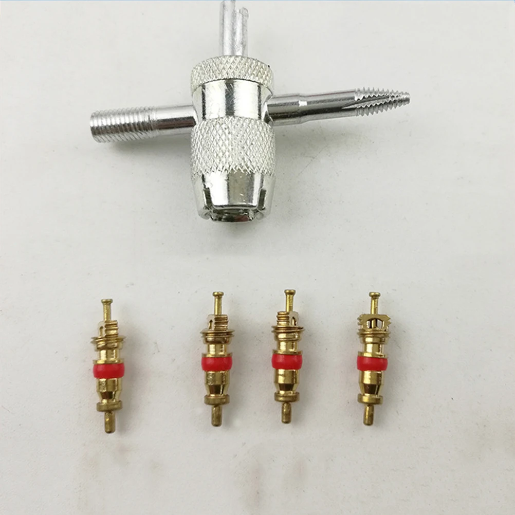 Valve Repair Tool Kit 4 Valve Cores Car Truck Motorcycle Bicycle ATV Tire Core Remover Stem Tool Durability Vehicle
Valve Repair Tool Kit 4 Valve Cores Car Truck Motorcycle Bicycle ATV Tire Core Remover Stem Tool Durability Vehicle