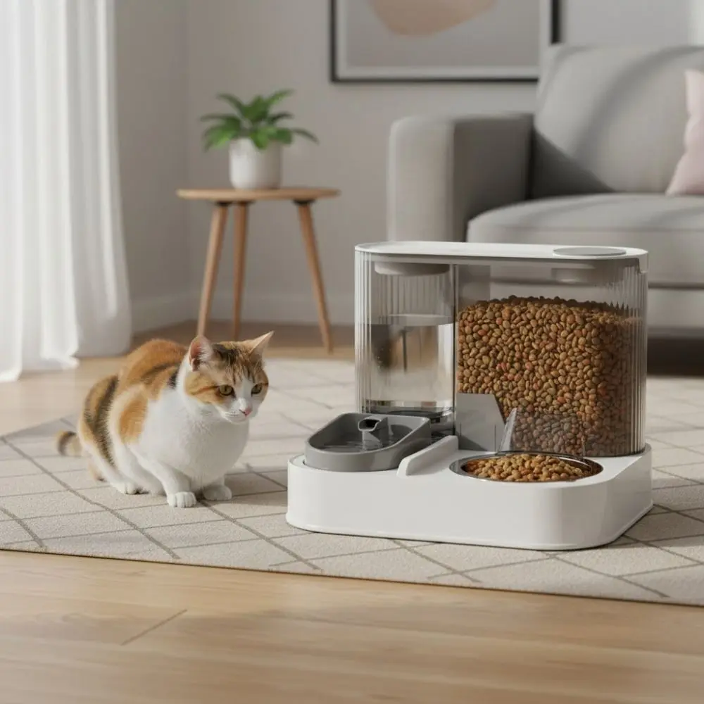 Large Capacity Automatic Pet Feeder Detachable Wet and Dry Separation Cat Water Dispenser Water Cycle Pet Feeding Bowl
Large Capacity Automatic Pet Feeder Detachable Wet and Dry Separation Cat Water Dispenser Water Cycle Pet Feeding Bowl