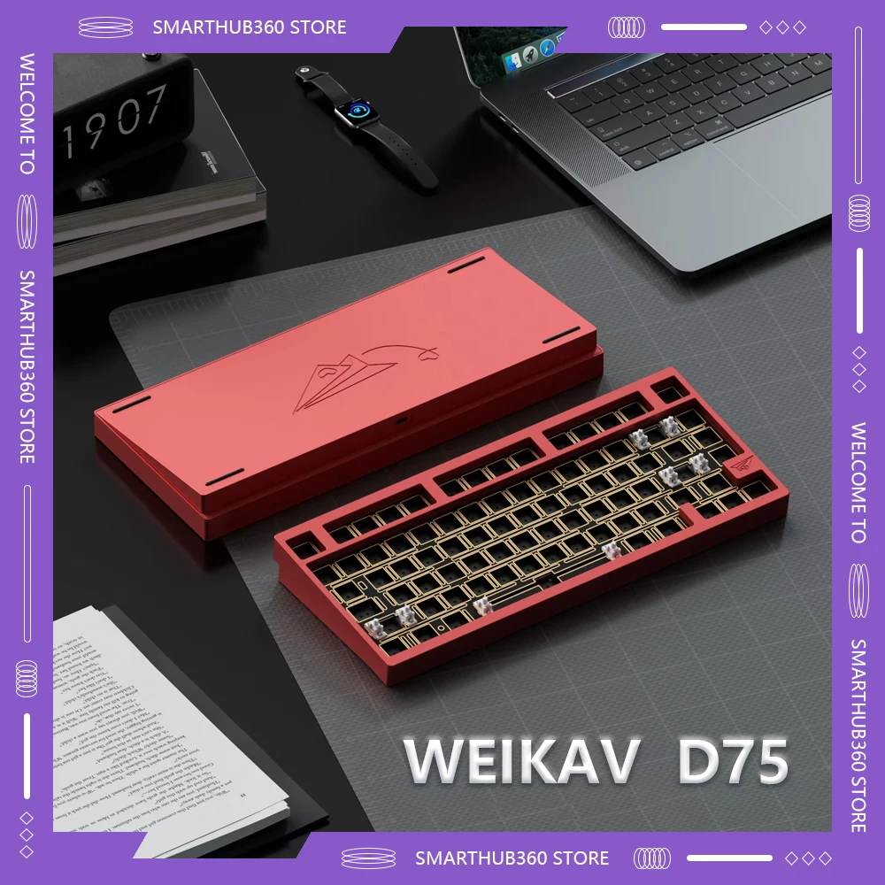 Lucky D75 Keyboard Kit Wireless Three Mode Rgb Backlight Customized Support Hot-Swap Aluminum Alloy Mechanical Keyboard
Lucky D75 Keyboard Kit Wireless Three Mode Rgb Backlight Customized Support Hot-Swap Aluminum Alloy Mechanical Keyboard