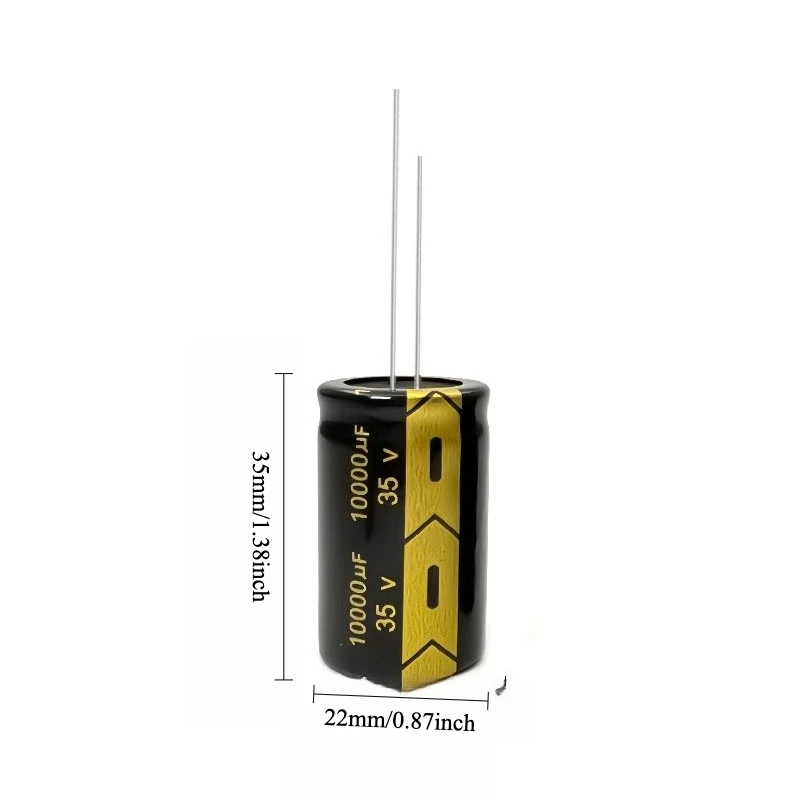 4pcs 35V 10000uF Electrolytic Capacitor Black Gold High Frequency Low ESR Long Life 22x35mm for Power Amplifier
4pcs 35V 10000uF Electrolytic Capacitor Black Gold High Frequency Low ESR Long Life 22x35mm for Power Amplifier