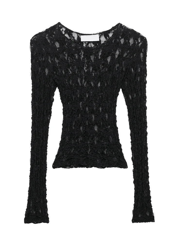 OUROPEAN ZTATION 2025 Summer Lady Casual Chiffon Blouse Lace Top Party Woman's Long Sleeve Pullover Slim Thin O-Collar Blouses
OUROPEAN ZTATION 2025 Summer Lady Casual Chiffon Blouse Lace Top Party Woman's Long Sleeve Pullover Slim Thin O-Collar Blouses