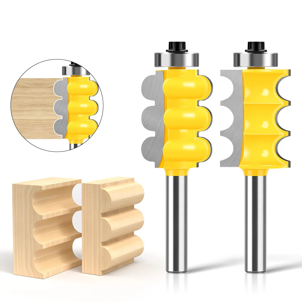 1PC 8MM Shank Milling Cutter Wood Carving Triple Bead & Triple Flute Large Molding Router Bits Set Line Knife Woodworking Cutter
1PC 8MM Shank Milling Cutter Wood Carving Triple Bead & Triple Flute Large Molding Router Bits Set Line Knife Woodworking Cutter