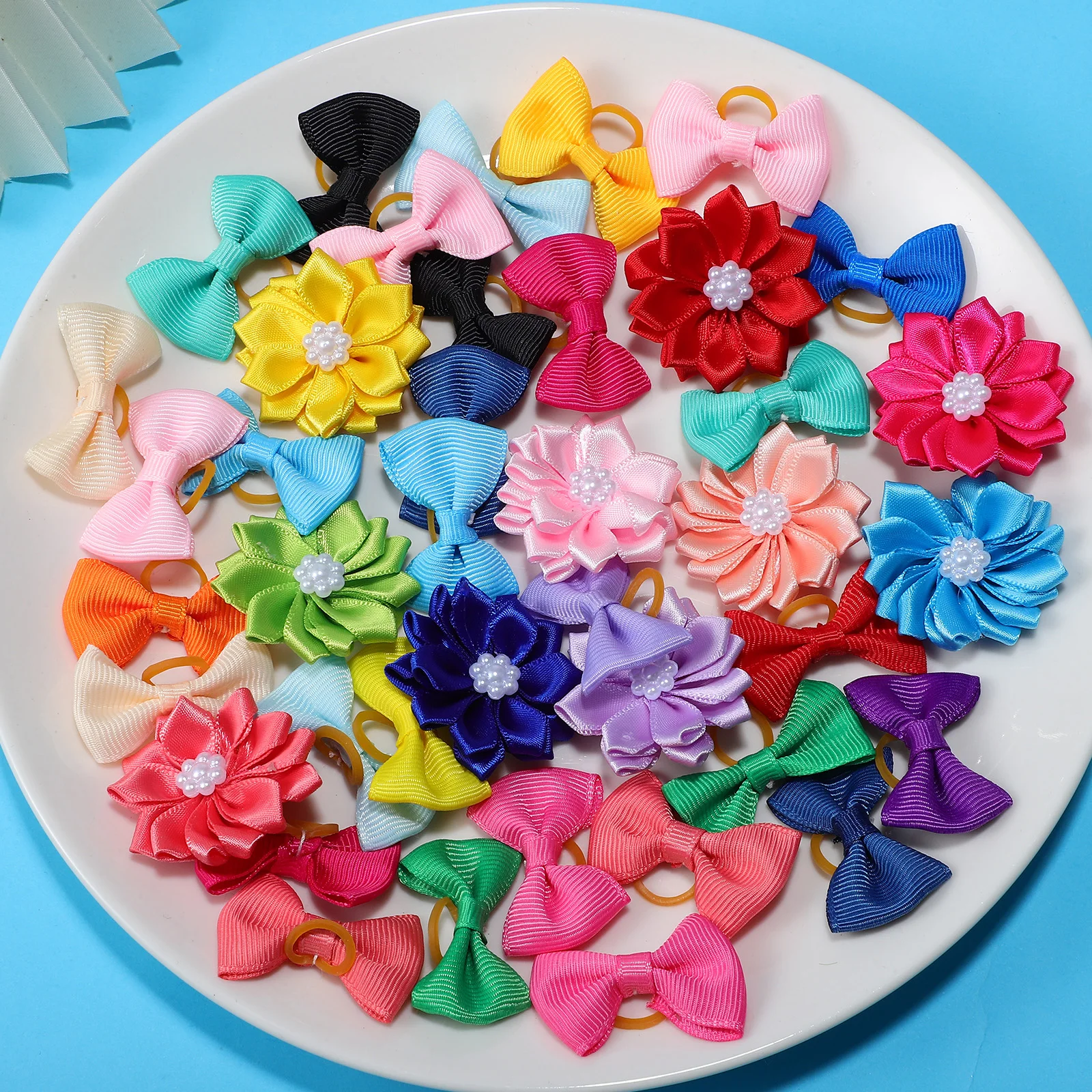 40 Pcs Pet Hair Ring Headdress Dog Accessories Ties Ribbons Bow Flower Bows for Puppy Small
40 Pcs Pet Hair Ring Headdress Dog Accessories Ties Ribbons Bow Flower Bows for Puppy Small