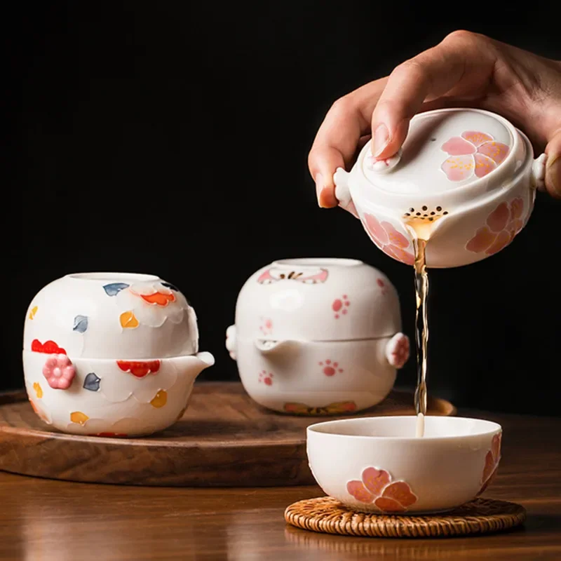 Portable Travel Kung Fu Tea Set Ceramic Beautiful Teacup Japanese Single-person Tea Making for Tea Ceremony
Portable Travel Kung Fu Tea Set Ceramic Beautiful Teacup Japanese Single-person Tea Making for Tea Ceremony