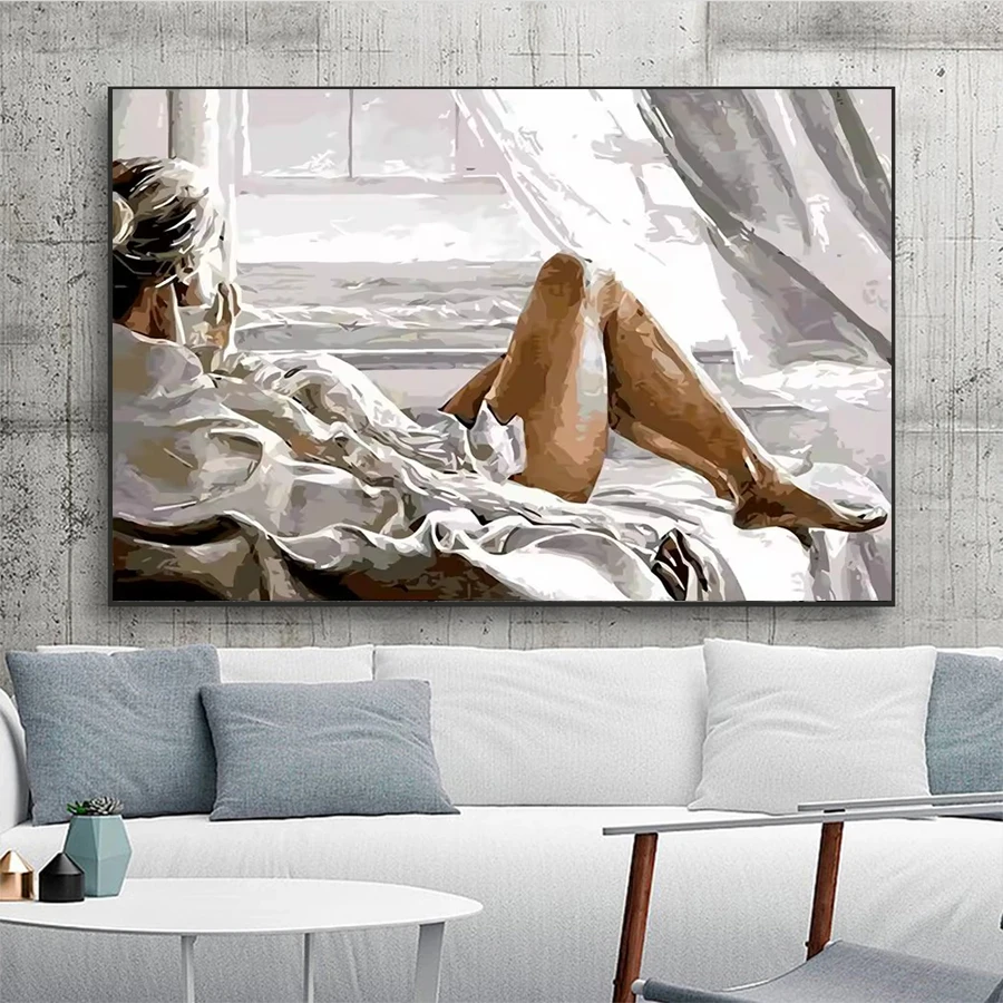 5D DIY Diamond Embroidery Picture Balcony Sea View Sexy Woman Diamond Painting Kit New Cross Stitch Mosaic Wall Art
5D DIY Diamond Embroidery Picture Balcony Sea View Sexy Woman Diamond Painting Kit New Cross Stitch Mosaic Wall Art