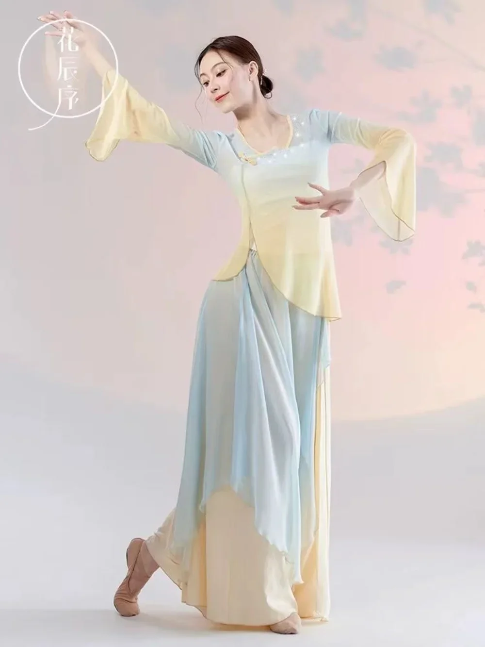 Classical Dance Costume Female Body Rhyme Flowing Yarn Clothes Chinese Dance Practice Costume Folk Dance Performance Outfit
Classical Dance Costume Female Body Rhyme Flowing Yarn Clothes Chinese Dance Practice Costume Folk Dance Performance Outfit