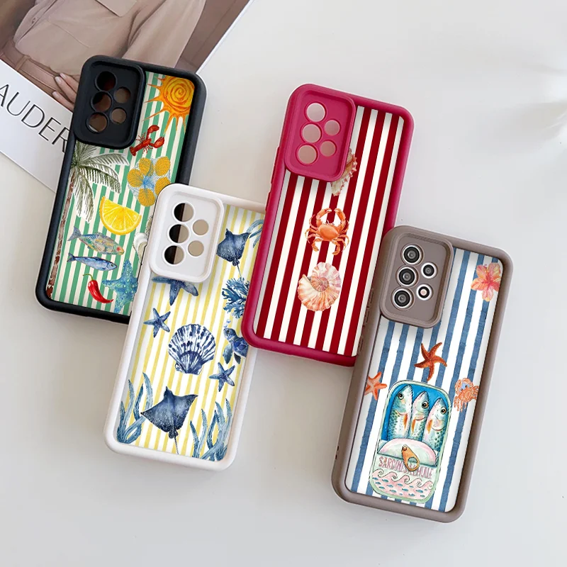 Cartoon Ocean Life Theme Striped Printed Phone Case for OPPO Reno 13 F 14 12 11 10 Pro Plus A58 A79 Find X3 X5 Lite Soft Covers
Cartoon Ocean Life Theme Striped Printed Phone Case for OPPO Reno 13 F 14 12 11 10 Pro Plus A58 A79 Find X3 X5 Lite Soft Covers