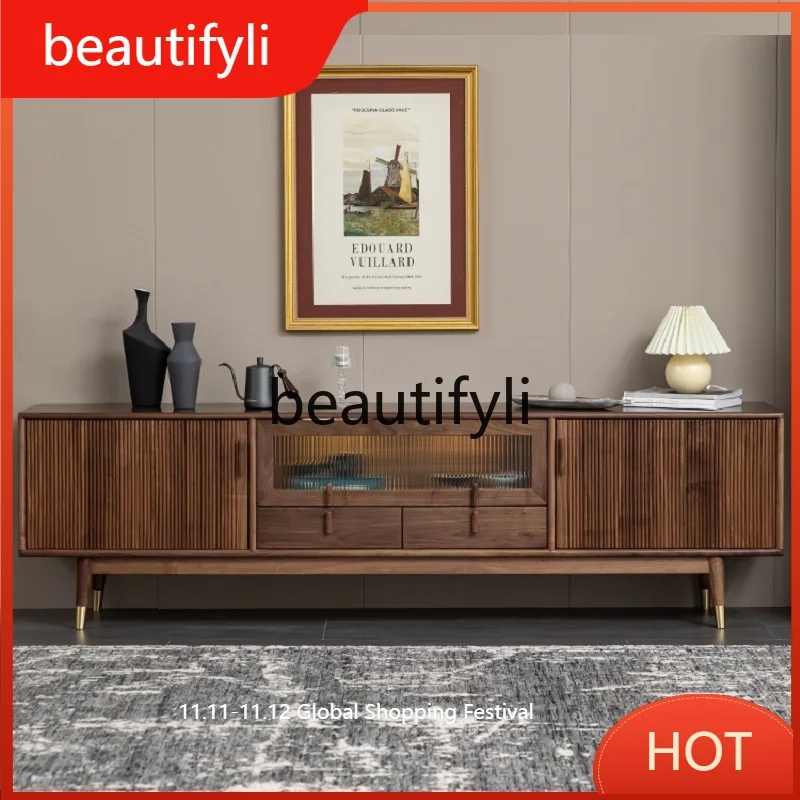 Nordic all solid wood simple audio-visual cabinet floor cabinet living room furniture D80
Nordic all solid wood simple audio-visual cabinet floor cabinet living room furniture D80