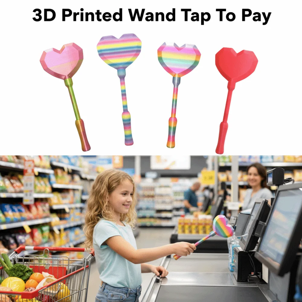 Креативный 3D-принт: Портативный бесконтактный платежный чехол в форме сердца для оплаты по касанию, удобный держатель для карт, милый держатель для волшебной палочки
Креативный 3D-принт: Портативный бесконтактный платежный чехол в форме сердца для оплаты по касанию, удобный держатель для карт, милый держатель для волшебной палочки