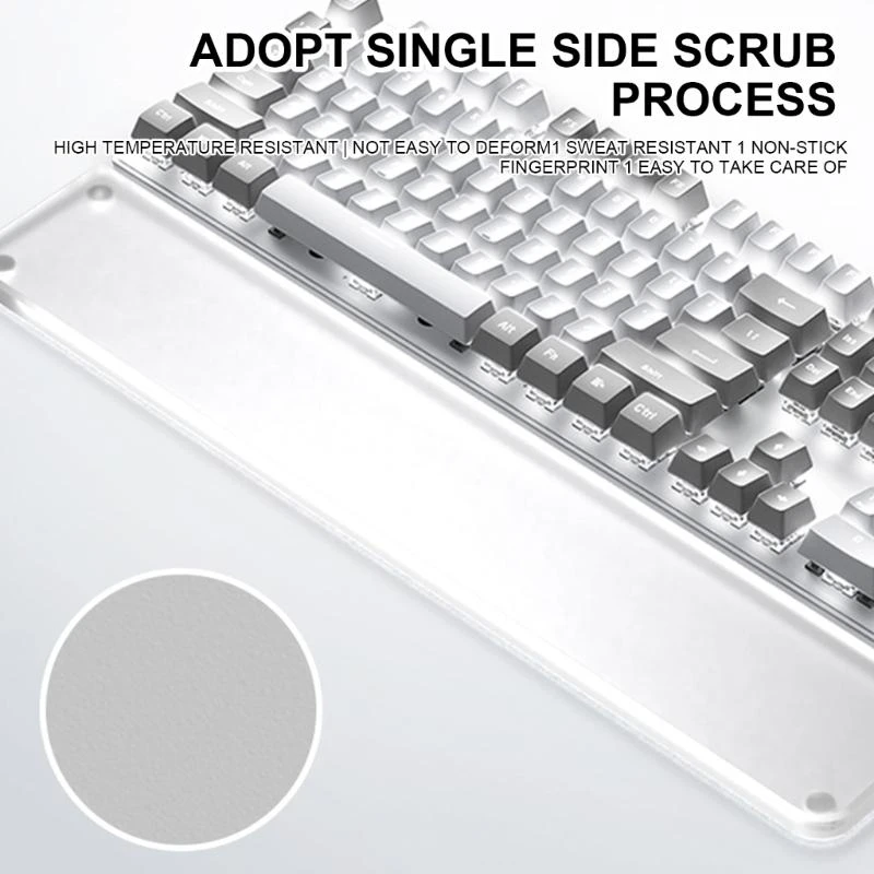 U55B Comfortable Acrylic Keyboards Wrist Rest Pad, 61 104Keys, Enhances Typing for Long Computer Use
U55B Comfortable Acrylic Keyboards Wrist Rest Pad, 61 104Keys, Enhances Typing for Long Computer Use