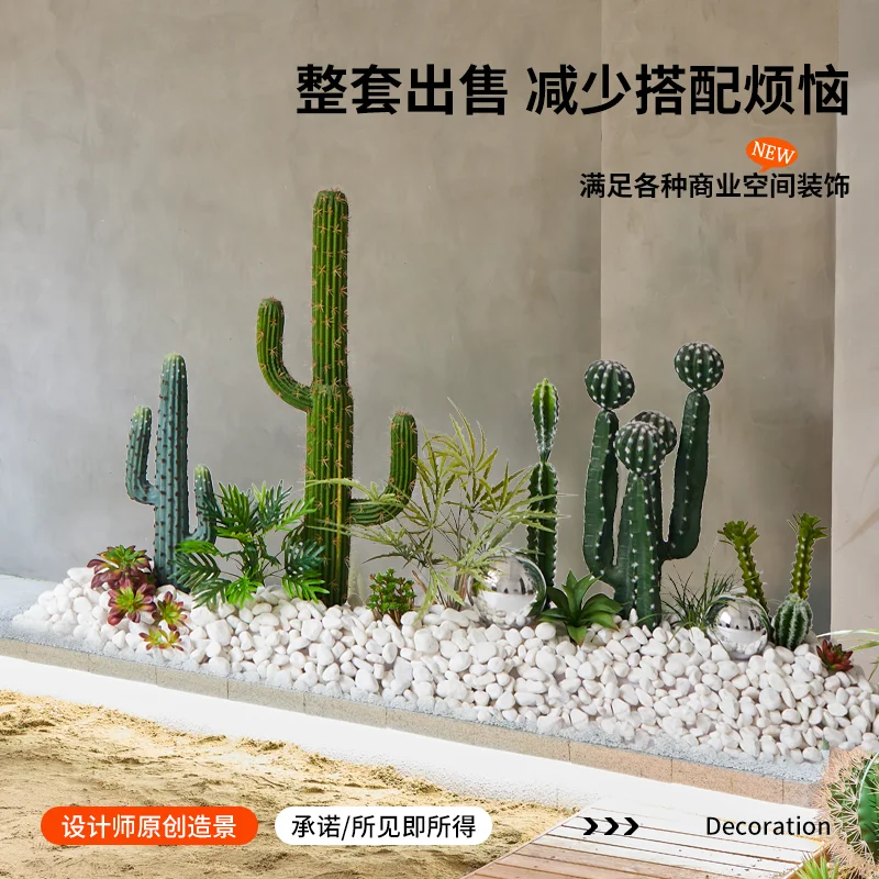 Simulation cactus landscaping spherical tropical plants potted plants, indoor large-scale landscape decoration ornament under th
Simulation cactus landscaping spherical tropical plants potted plants, indoor large-scale landscape decoration ornament under th