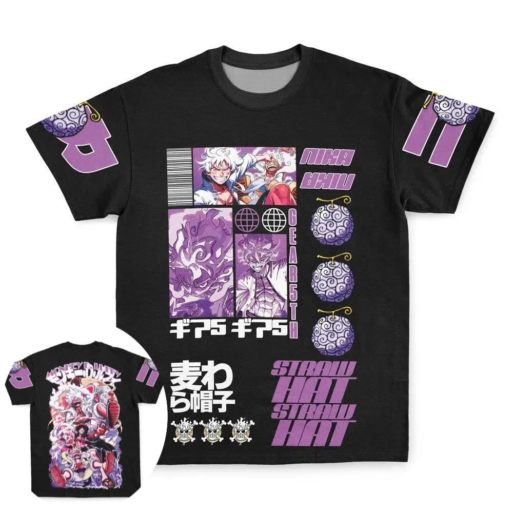 Мужская и женская футболка One Piece с изображением Monkey D. Luffy, аниме-футболка, летняя/весенняя новинка, детская футболка с короткими рукавами, пуловер, комплекты для родителей и детей
Мужская и женская футболка One Piece с изображением Monkey D. Luffy, аниме-футболка, летняя/весенняя новинка, детская футболка с короткими рукавами, пуловер, комплекты для родителей и детей