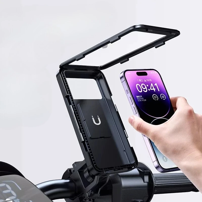 IPX6 waterproof electric scooter motorcycle bicycle mobile phone holder creative cool 2026 new fully enclosed navigation bracket
IPX6 waterproof electric scooter motorcycle bicycle mobile phone holder creative cool 2026 new fully enclosed navigation bracket