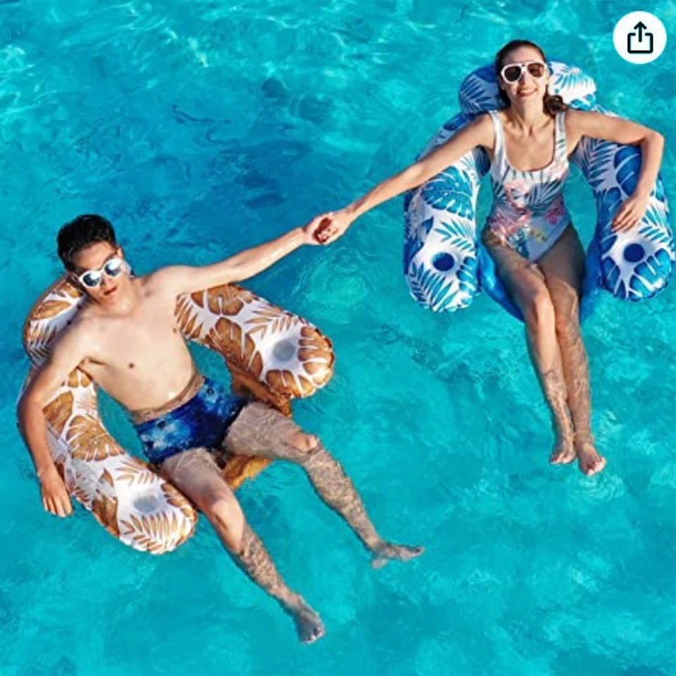 Inflatable Pool Floats for Adults, 100*80CM PVC Floating Lounge Chair with Cup Holder,Portable Water Raft for Swimming Pool FY-2
Inflatable Pool Floats for Adults, 100*80CM PVC Floating Lounge Chair with Cup Holder,Portable Water Raft for Swimming Pool FY-2