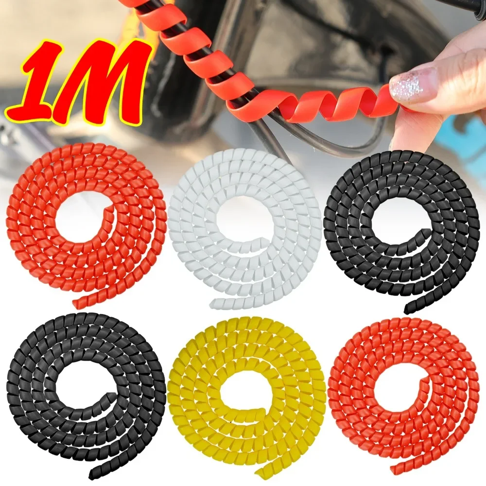 1M Spiral Cable Protector Wire Harness Tube Anti Wear Protective Sleeve for Motorcycle E-Bike Electric Scooter Line Organizer
1M Spiral Cable Protector Wire Harness Tube Anti Wear Protective Sleeve for Motorcycle E-Bike Electric Scooter Line Organizer