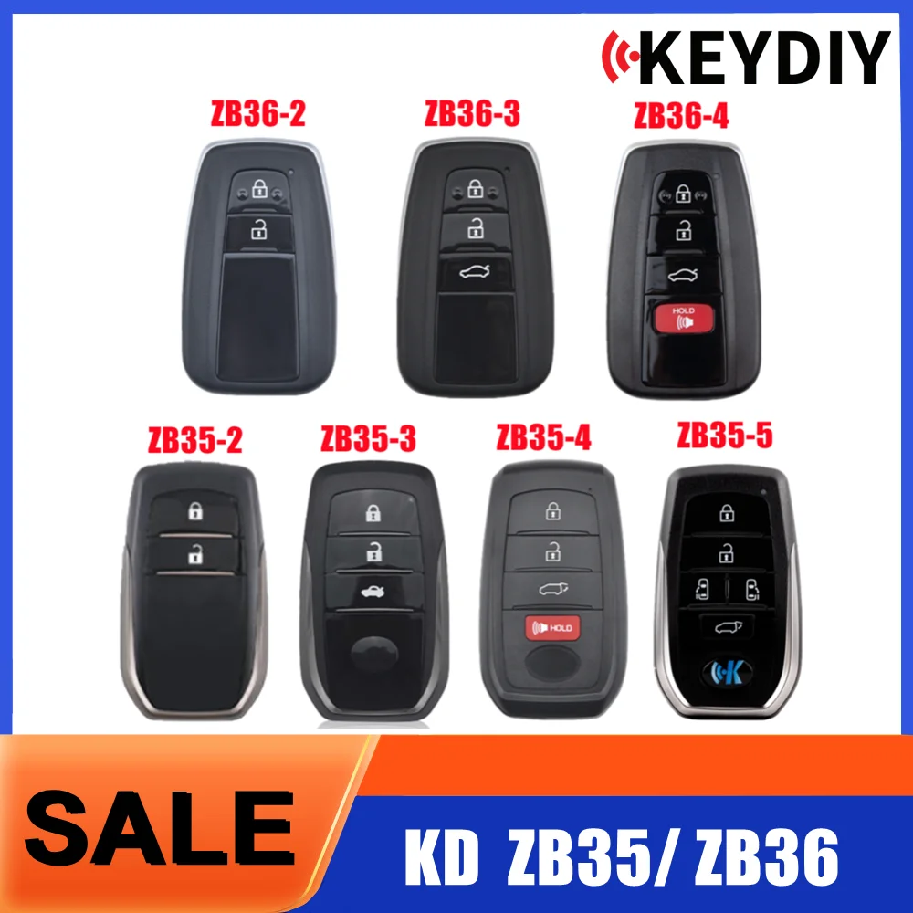 KEYDIY KD ZB35 ZB36 Универсальный интеллектуальный дистанционный ключ для Toyota, используемый с программатором KD X2 KD-MAX
KEYDIY KD ZB35 ZB36 Универсальный интеллектуальный дистанционный ключ для Toyota, используемый с программатором KD X2 KD-MAX