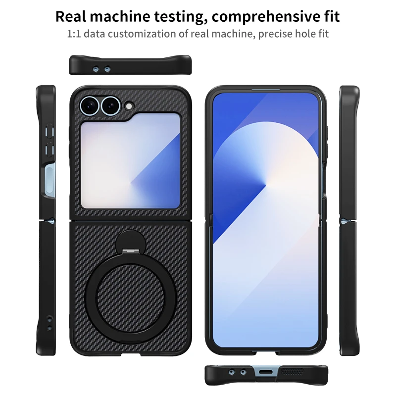 Carbon fiber Skin Magsafe Case for Samsung Galaxy Z Flip6 Magnetic Wireless Charging Ultrathin Cover 
Carbon fiber Skin Magsafe Case for Samsung Galaxy Z Flip6 Magnetic Wireless Charging Ultrathin Cover
