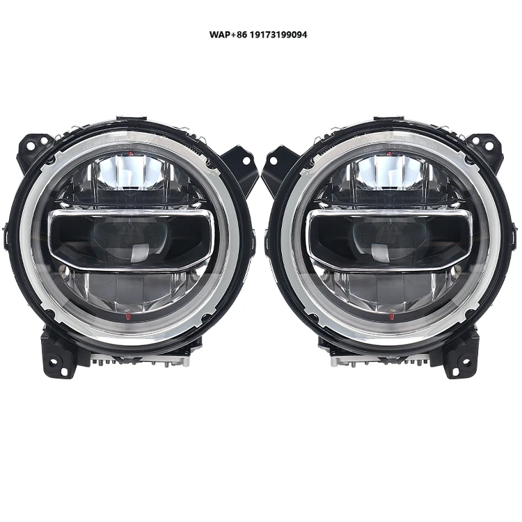 OEM dynamic Blue Halo 12v 9-inch LED Headlight for Wrangler JL Custom JL Headlight with white DRL amber Turn
OEM dynamic Blue Halo 12v 9-inch LED Headlight for Wrangler JL Custom JL Headlight with white DRL amber Turn