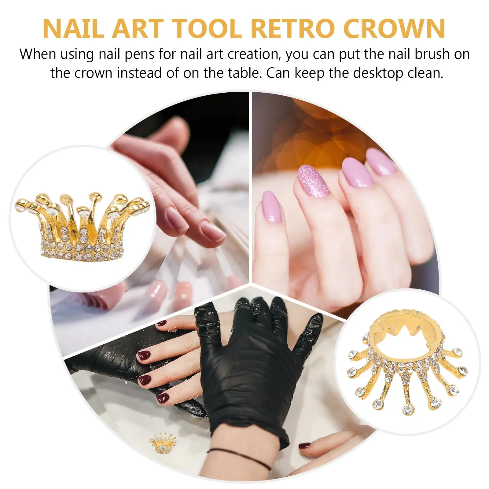 5Pcs Crown Pearl Nail Art Pen Rack Retro Manicure Brush Stand Nail Tool Storage Holder Accessory Organizer Manicure Pen Stand
5Pcs Crown Pearl Nail Art Pen Rack Retro Manicure Brush Stand Nail Tool Storage Holder Accessory Organizer Manicure Pen Stand
