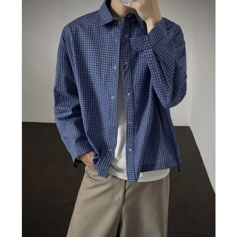 Retro American Blue Plaid Long Sleeve Shirt Loose Men Women Casual Couple Outerwear Breathable Cotton Spring Autumn Youth Fas...
Retro American Blue Plaid Long Sleeve Shirt Loose Men Women Casual Couple Outerwear Breathable Cotton Spring Autumn Youth Fas...