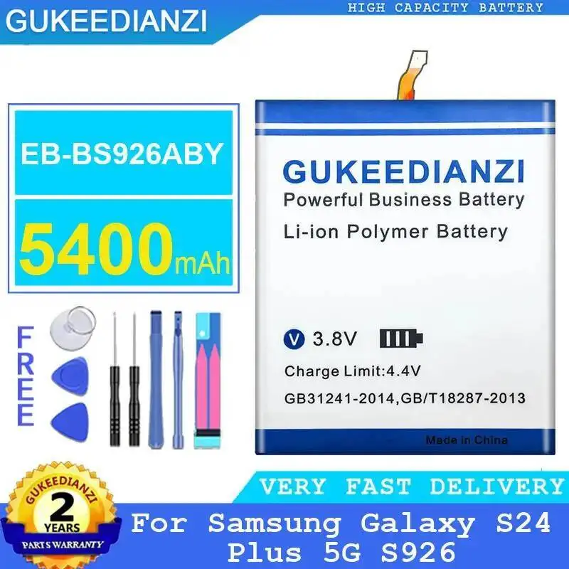 Premium Replacement Mobile Phone Battery For Samsung Galaxy S24 Plus 5G S926 Durable 5400Mah EB-BS926ABY 
Premium Replacement Mobile Phone Battery For Samsung Galaxy S24 Plus 5G S926 Durable 5400Mah EB-BS926ABY
