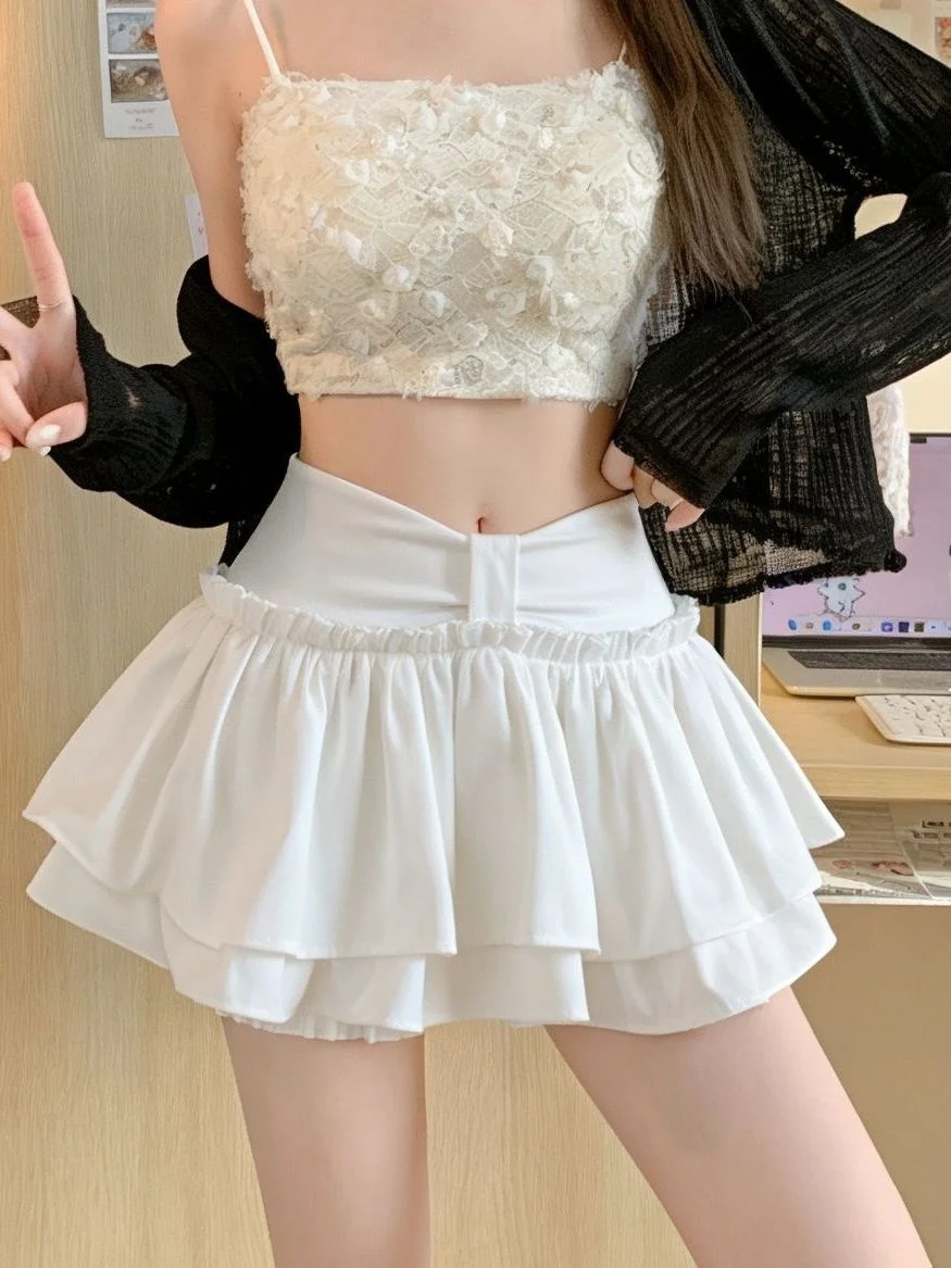 High Waist Ballet Style Skirt Spring Summer Anti-Light Super Short Pure Desire Cake Skirt for Young Women Girls
High Waist Ballet Style Skirt Spring Summer Anti-Light Super Short Pure Desire Cake Skirt for Young Women Girls