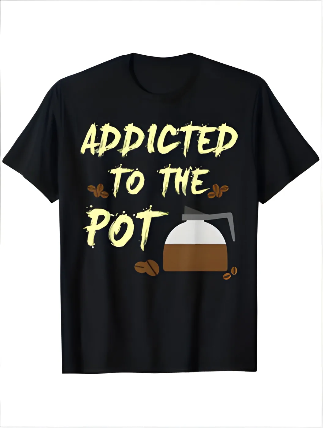 Coffee printed men's pattern T-shirt, casual short sleeved round neck T-shirt
Coffee printed men's pattern T-shirt, casual short sleeved round neck T-shirt