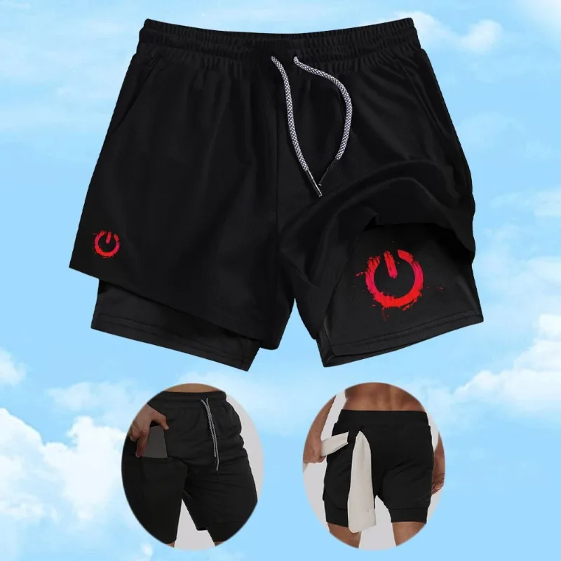 2-in-1Men's Printed Casual Beach Shorts Elastic Breathable Drawstring Sports Shorts with Inner Cell Phone Pocket and Towel Loop
2-in-1Men's Printed Casual Beach Shorts Elastic Breathable Drawstring Sports Shorts with Inner Cell Phone Pocket and Towel Loop