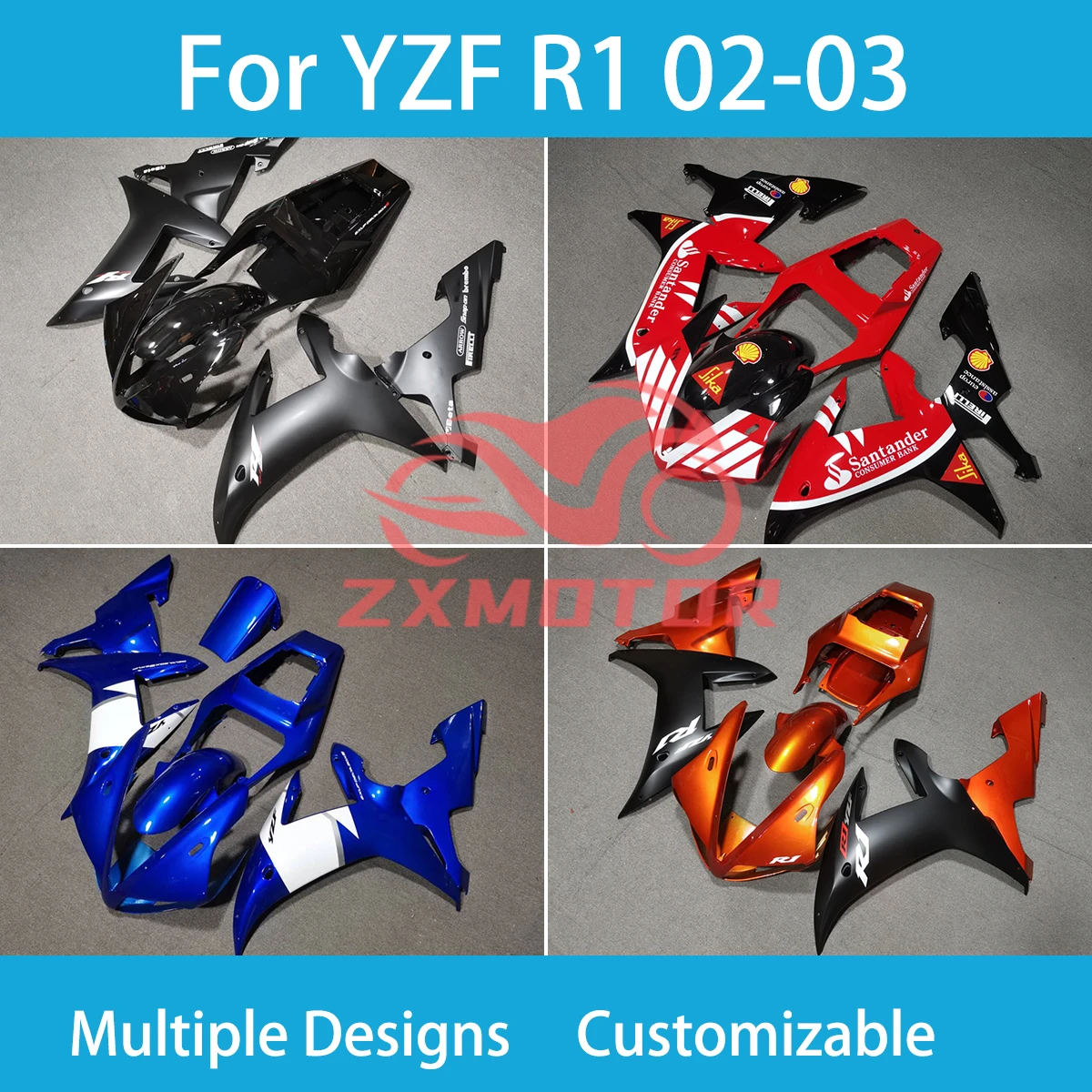 Премиум Обтекатели для Yamaha YZF R 1 2002 2003 ABS пластик инъекция крутой гоночный мотоцикл кузов частей комплект обтекателей R1 02 03
Премиум Обтекатели для Yamaha YZF R 1 2002 2003 ABS пластик инъекция крутой гоночный мотоцикл кузов частей комплект обтекателей R1 02 03