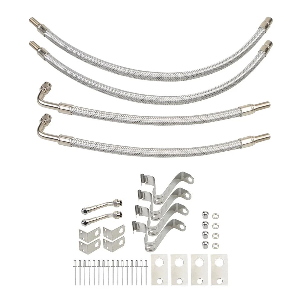 Dually Valve Stem Extenders Kit Stainless Steel Braided Valve Stem Extension for Most Cars Motorhome RVs Trailers Trucks
Dually Valve Stem Extenders Kit Stainless Steel Braided Valve Stem Extension for Most Cars Motorhome RVs Trailers Trucks