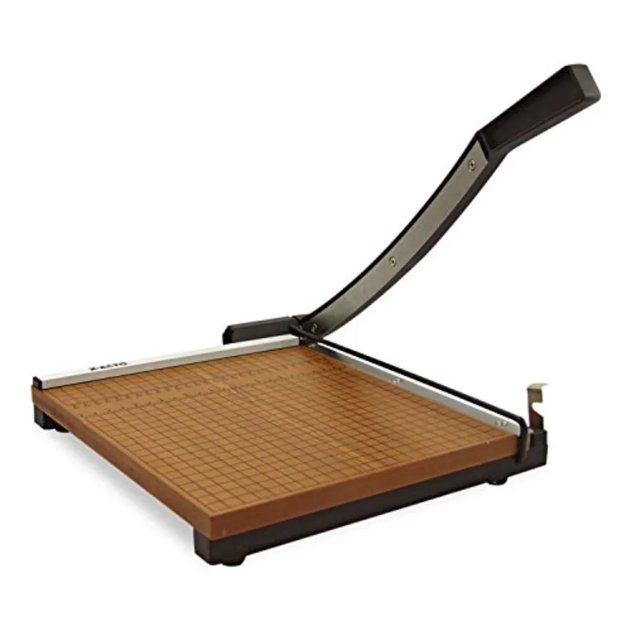 Commercial Grade Wood Base Guillotine Trimmer for Office Use, Natural Wood Tone, Precision Cutting with 15-Sheet Capacity and 1
Commercial Grade Wood Base Guillotine Trimmer for Office Use, Natural Wood Tone, Precision Cutting with 15-Sheet Capacity and 1