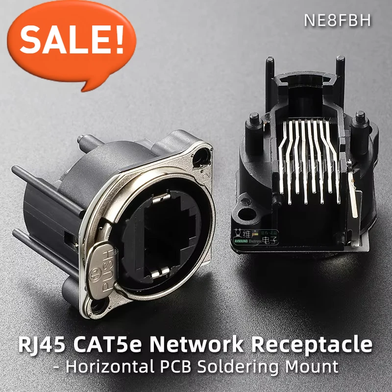 NEUTRIK RJ45 Ethernet Cable Connector etherCON CAT5E Network Plug NE8FBH RJ45 D Type Panel Mount video lighting Socket
NEUTRIK RJ45 Ethernet Cable Connector etherCON CAT5E Network Plug NE8FBH RJ45 D Type Panel Mount video lighting Socket