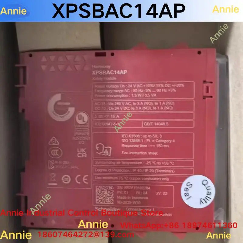 Original XPSBAC14AP safety relay
Original XPSBAC14AP safety relay