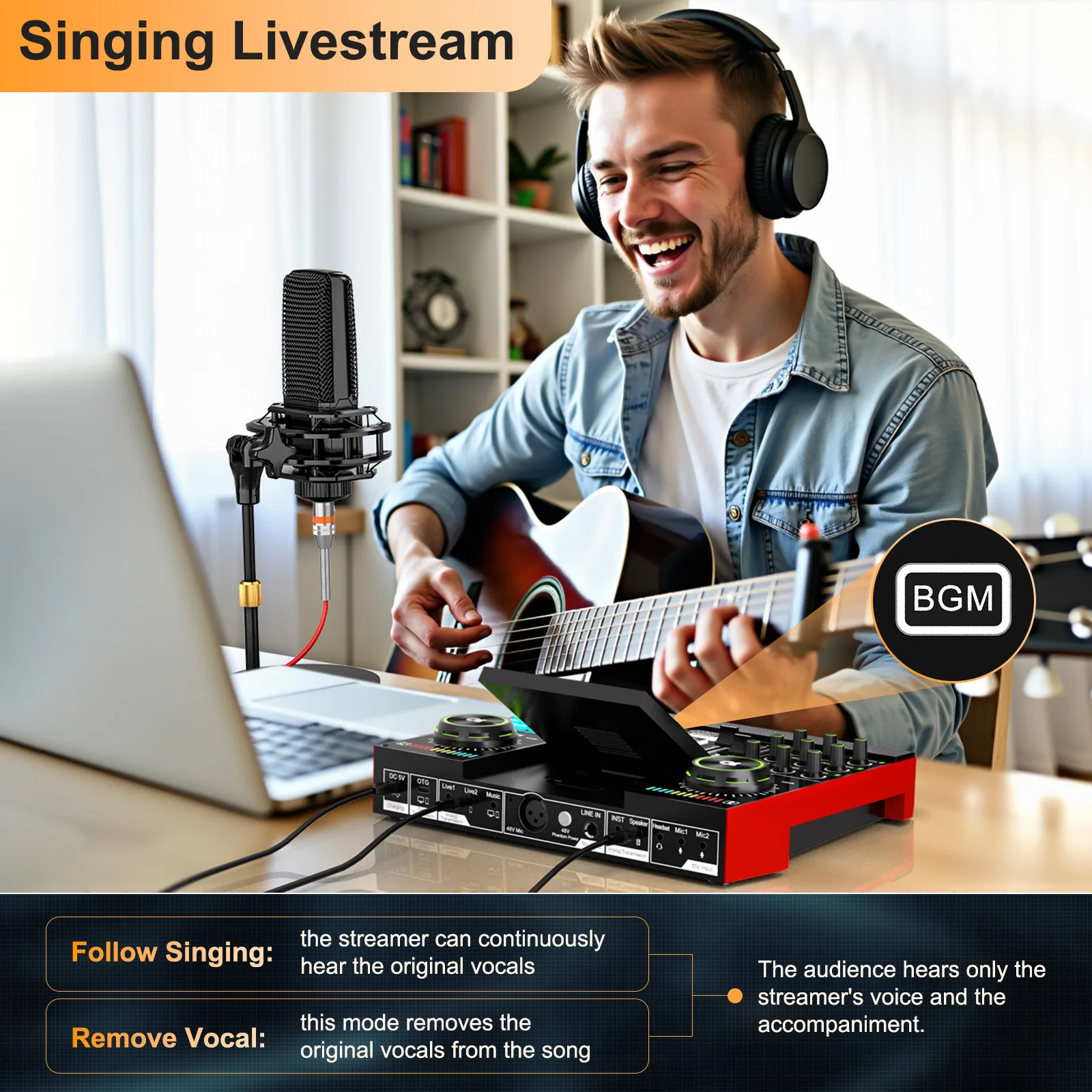 Tenlamp G10 Podcast Equipment Bundle 6 Channel with 3.5mm Microphone and Live Sound Card,RGB Streaming with XLR Gaming Audio Interface Professional Mixer for Podcasting, Influencers, Kols, Singing, Gaming, And Djing
Tenlamp G10 Podcast Equipment Bundle 6 Channel with 3.5mm Microphone and Live Sound Card,RGB Streaming with XLR Gaming Audio Interface Professional Mixer for Podcasting, Influencers, Kols, Singing, Gaming, And Djing