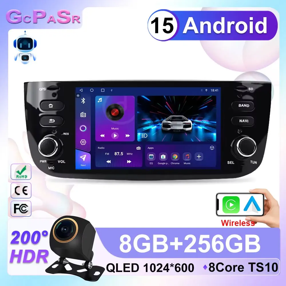 6.2‘For Fiat Linea Punto evo 2012 - 2015 4G Car Carplay Android radio GPS Multimedia player dvd Stereo 4G High-performance CPU
6.2‘For Fiat Linea Punto evo 2012 - 2015 4G Car Carplay Android radio GPS Multimedia player dvd Stereo 4G High-performance CPU