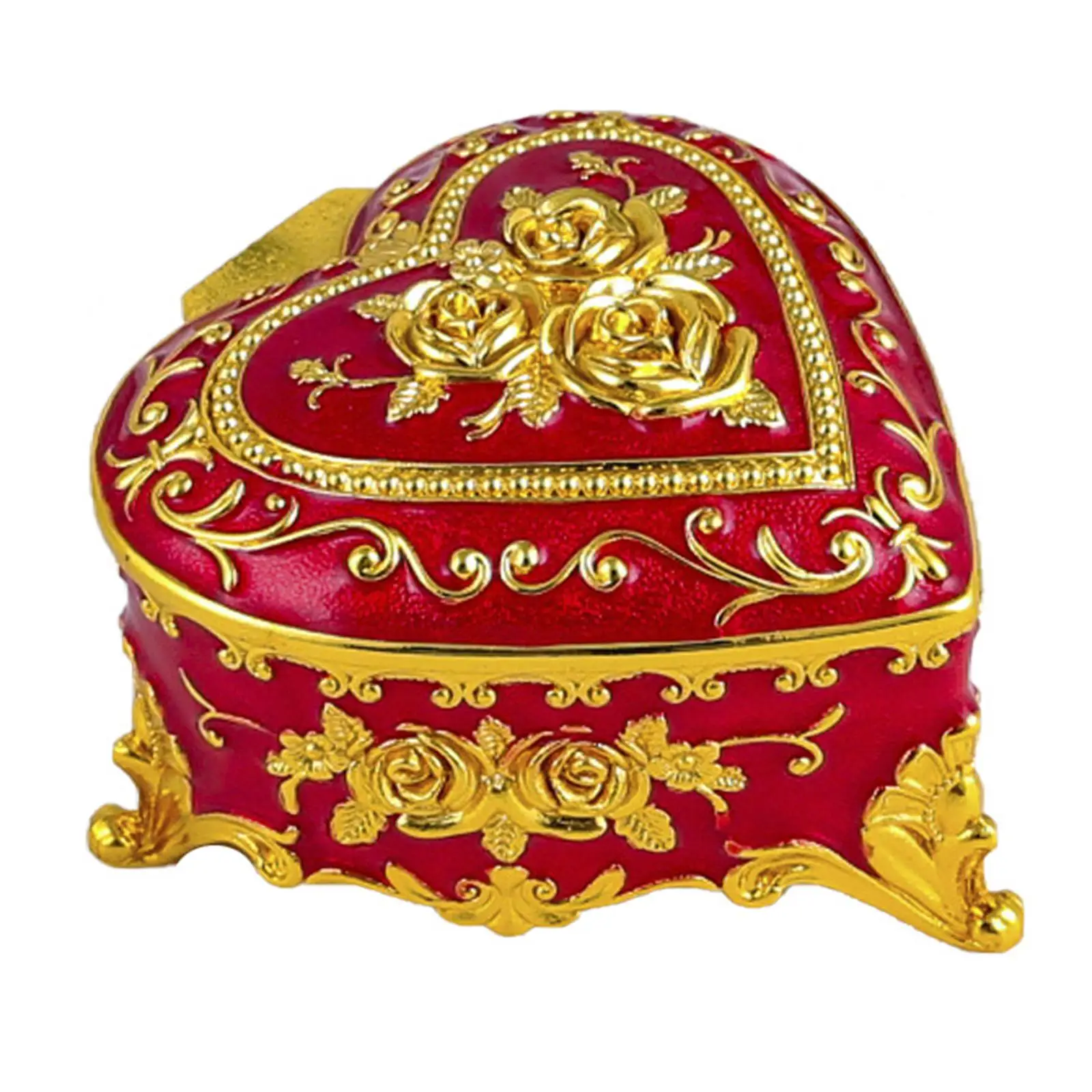 Heart Jewelry Box Exquisite Metal Portable Decorative Box Trinket Holder Box for Rings Necklace Pendant Charms Bracelet Earrings
Heart Jewelry Box Exquisite Metal Portable Decorative Box Trinket Holder Box for Rings Necklace Pendant Charms Bracelet Earrings