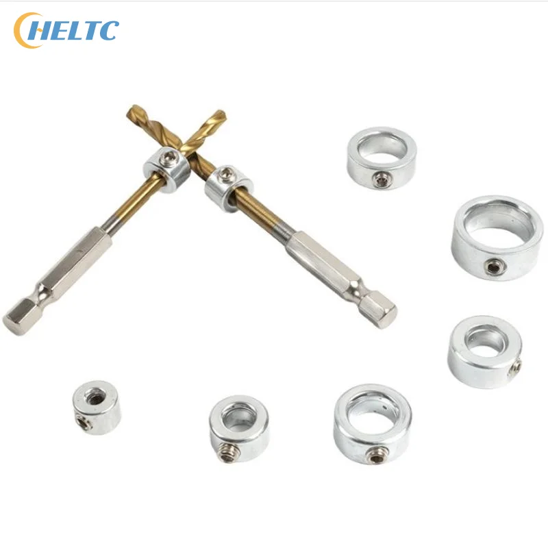 Drill Bit Depth Stop Collar Set 8 Sizes Stainless Steel Drill Stop Rings With Hex Wrench For Woodworking Metal Drilling
Drill Bit Depth Stop Collar Set 8 Sizes Stainless Steel Drill Stop Rings With Hex Wrench For Woodworking Metal Drilling
