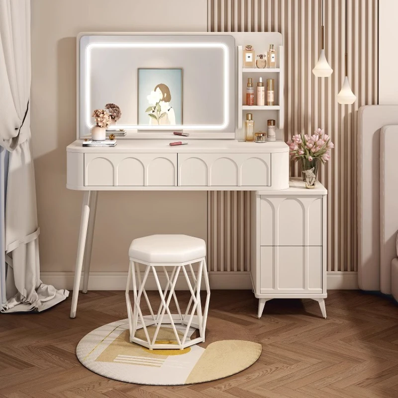 Modern Classic Dressing Table Mirror Storage Minimalist Bedroom Dressing Table Fashionable Drawer Coiffeuse Home Accessories
Modern Classic Dressing Table Mirror Storage Minimalist Bedroom Dressing Table Fashionable Drawer Coiffeuse Home Accessories