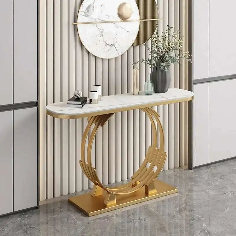 Light Luxury Slate Console Tables Nordic Entrance Furniture Console Living Room Decoration Against The Wall Iron Console Table
Light Luxury Slate Console Tables Nordic Entrance Furniture Console Living Room Decoration Against The Wall Iron Console Table