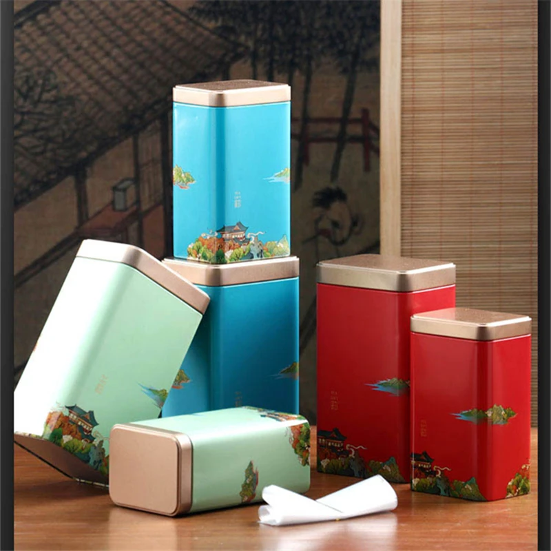 3 Pieces Pack Solid Color Tea Sealed Box Rectangle Flower Tea Candy Storage Tank Portable Household Moisture-proof Metal Caddy
3 Pieces Pack Solid Color Tea Sealed Box Rectangle Flower Tea Candy Storage Tank Portable Household Moisture-proof Metal Caddy
