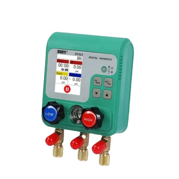 2026 Hot Sale DUOYI DY523 Refrigerant Digital Manifold Gauge HVAC Vacuum Pressure Temperature Leak Test
2026 Hot Sale DUOYI DY523 Refrigerant Digital Manifold Gauge HVAC Vacuum Pressure Temperature Leak Test
