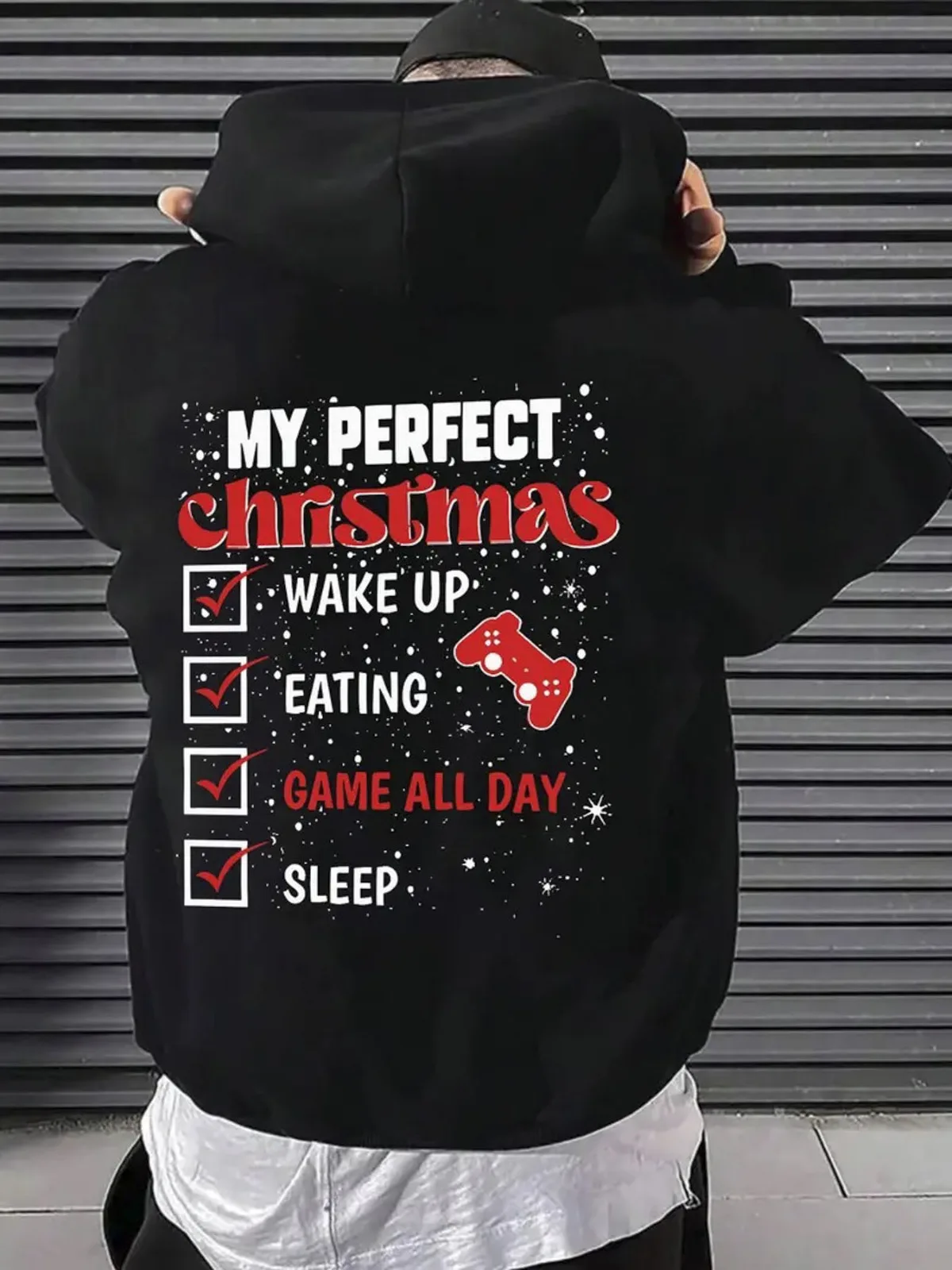 Men's Casual Fashion Trend Red Christmas Print Pattern Hooded Sweatshirt Loose Street Thick Plush Pullover Gift Streetwear Tops
Men's Casual Fashion Trend Red Christmas Print Pattern Hooded Sweatshirt Loose Street Thick Plush Pullover Gift Streetwear Tops